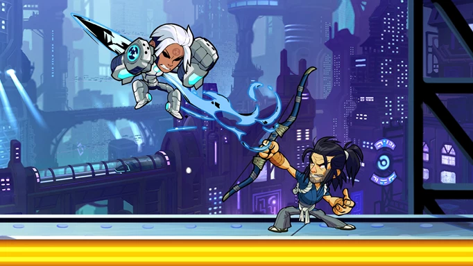 Brawlhalla fighting gameplay