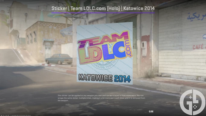 Image of the Team LDLC holo Katowice 2014 sticker in CS2