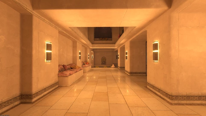 Image of palace on Mirage in CS2