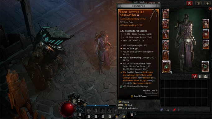 item description in Diablo 4 Season 4