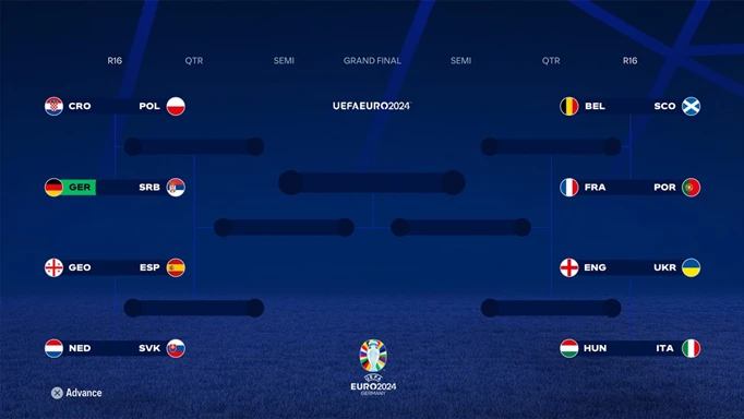 Image of the EURO 2024 tournament in EA FC 24