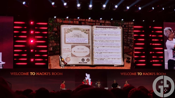 Image of Sakaguchi's FC House guest book at Final Fantasy Fan Festival London 2023