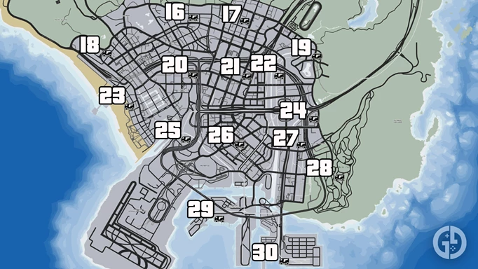 Gta Online Gun Van Map South New