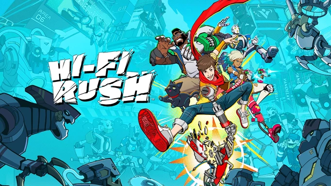 The key art for Hi-Fi Rush.