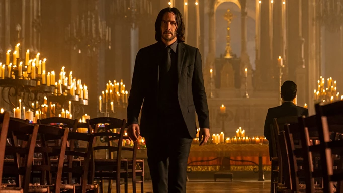 John Wick in a church