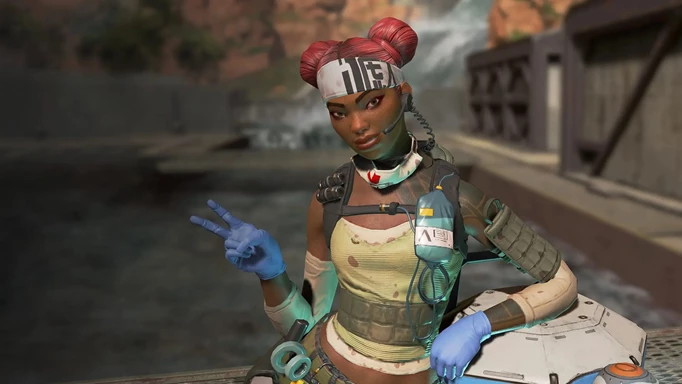 Lifeline Apex peace sign