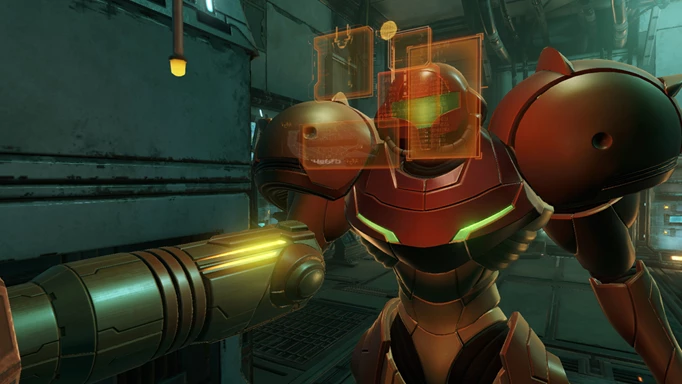 Samus in Metroid Prime on Switch