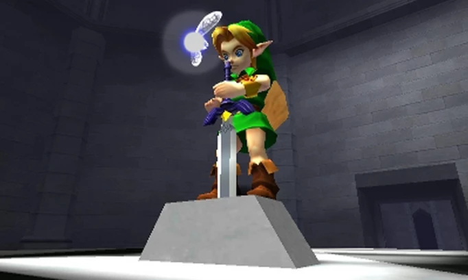 Link in the Temple of Time Ocarina of Time