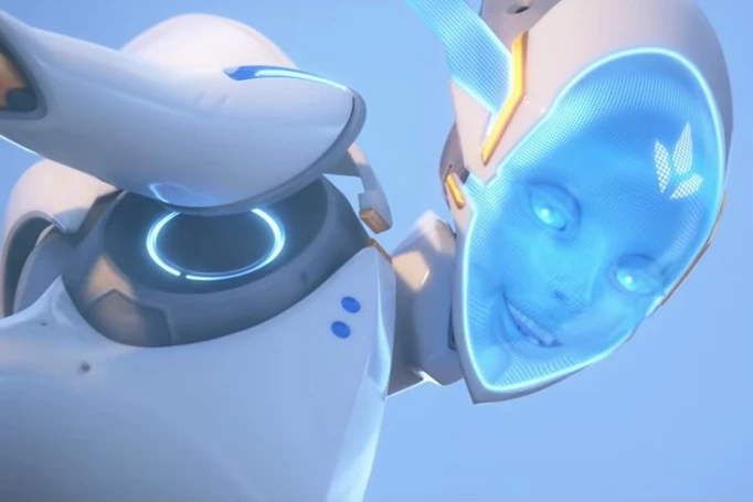 Echo smiling in Overwatch 2