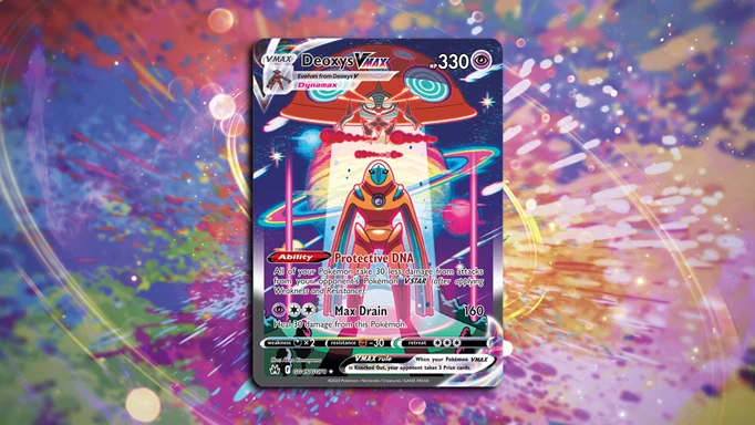 Deoxys VMAX Pokemon card