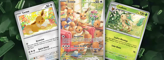 Pokemon TCG Twilight Masquerade Eevee Cards