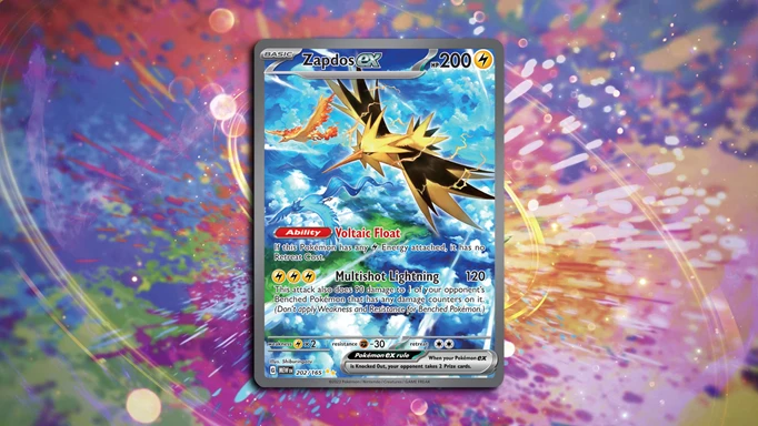 Zapdos ex card from Pokemon 151