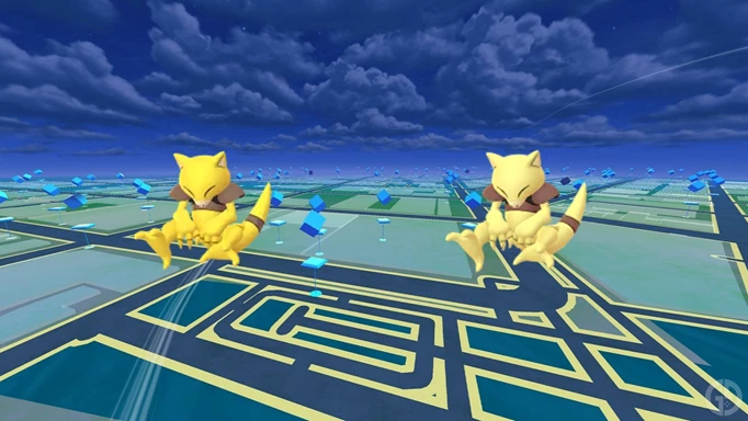 Shiny Abra on the Pokemon GO map