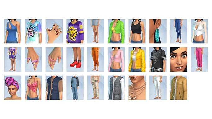 Sims 4 Urban Homage Cas Items