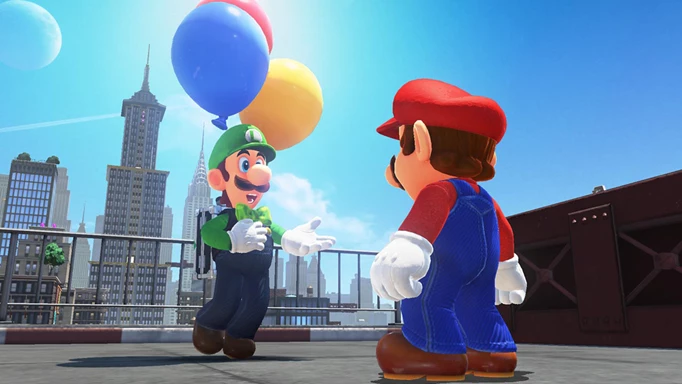 Luigi and Mario in Super Mario Odyssey