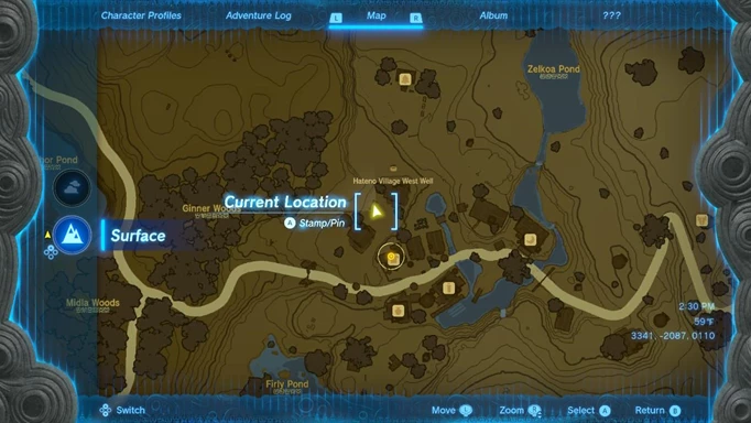 Tamana's map location in Zelda: Tears of the Kingdom