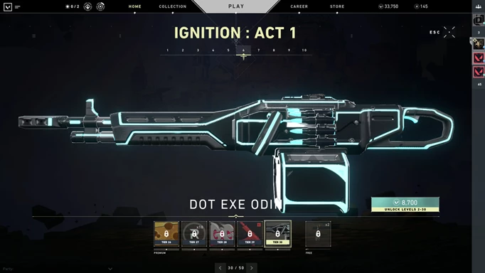 image of the Dot EXE Odin skin in VALORANT