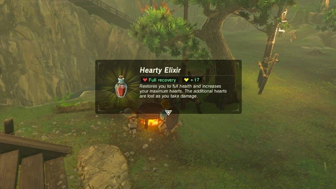 an image of the Hearty Elixir, one of the best cooking recipes in Zelda: Tears of the Kingdom for Hearts