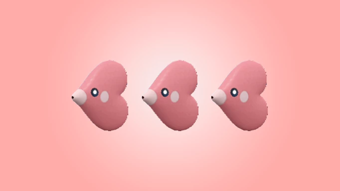 Three Luvdisc in Pokemon Go.